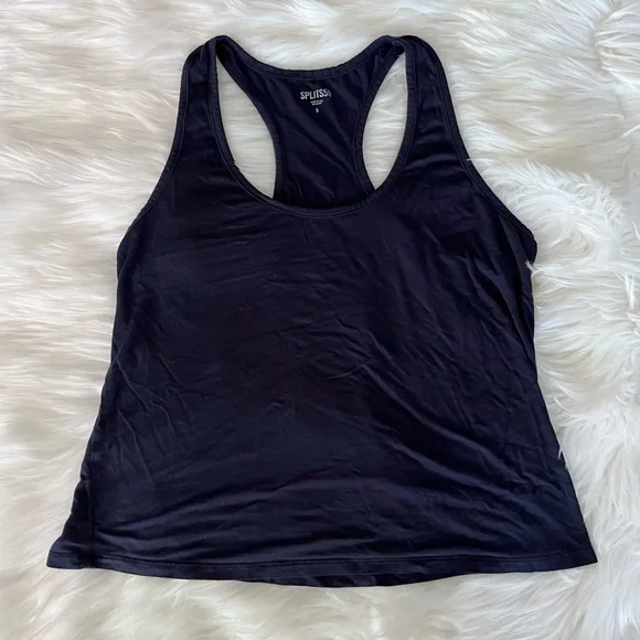 Splits59  Women’s Small Etta Navy Blue Tank  Top - Picture 3 of 7